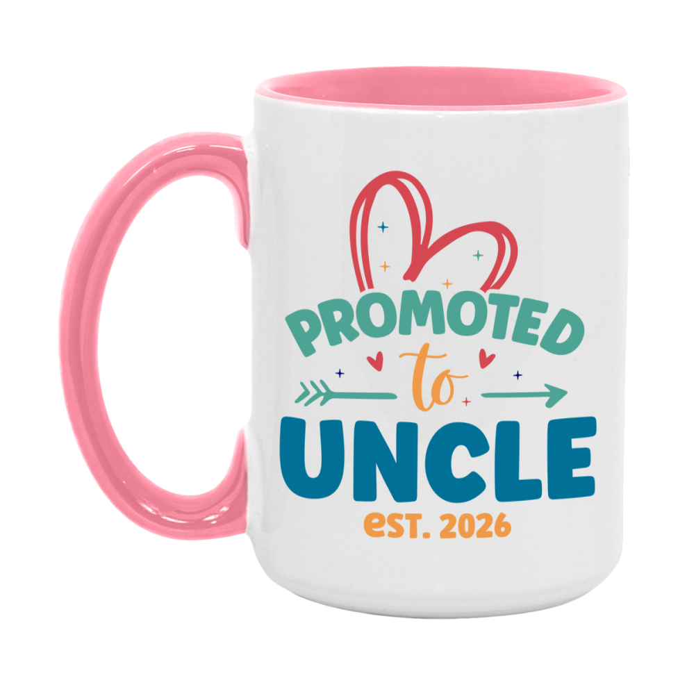 Promoted To Uncle Est. 2026 Coffee Mug – New Uncle Gift – Pregnancy Announcement Mug For New Baby
