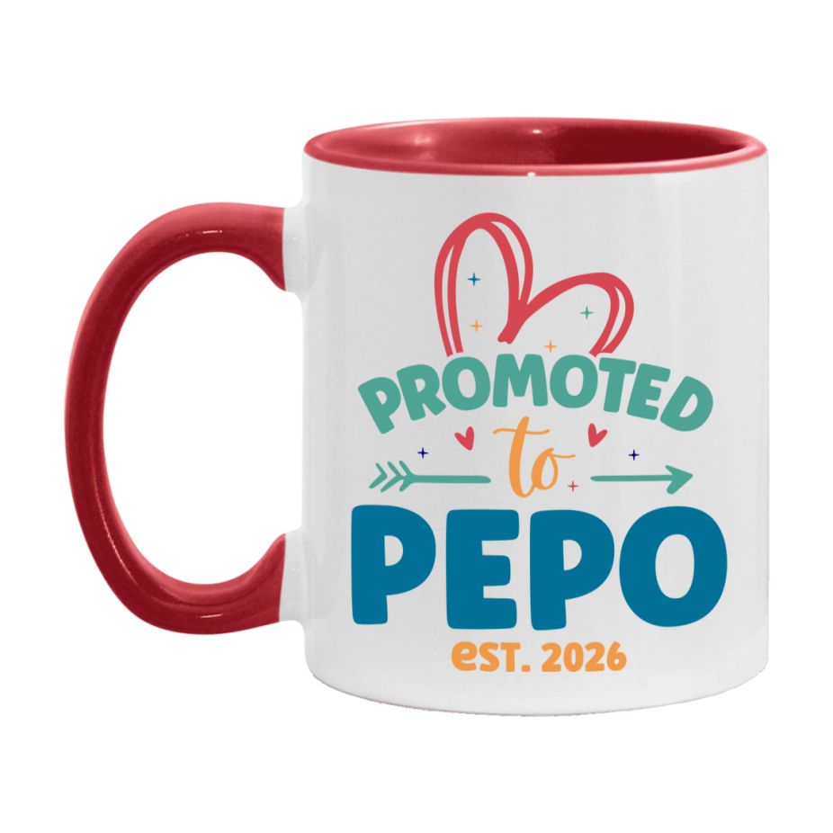Promoted To Pepo Est. 2026 Coffee Mug – New Pepo Gift – Pregnancy Announcement Mug For New Baby