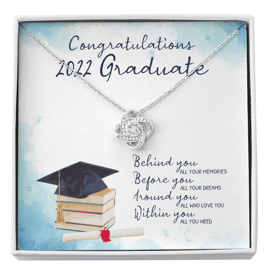 2022 Graduation Gift - Gift for Graduate - 2022 Grad Necklace - Congratulations Gift