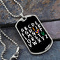 ABCD I Love You - Autism Awareness Dog Tag Necklace