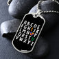 ABCD I Love You - Autism Awareness Dog Tag Necklace