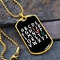 ABCD I Love You - Autism Awareness Dog Tag Necklace