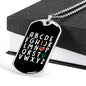 ABCD I Love You - Autism Awareness Dog Tag Necklace