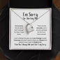 [Almost Gone] I'm Sorry for Hurting You Necklace - No Excuses - Apology Gift - I Apologize Forgive Me - Forever Love Forgiveness Jewelry