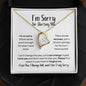 [Almost Gone] I'm Sorry for Hurting You Necklace - No Excuses - Apology Gift - I Apologize Forgive Me - Forever Love Forgiveness Jewelry