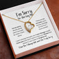 [Almost Gone] I'm Sorry for Hurting You Necklace - No Excuses - Apology Gift - I Apologize Forgive Me - Forever Love Forgiveness Jewelry