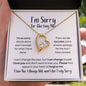 [Almost Gone] I'm Sorry for Hurting You Necklace - No Excuses - Apology Gift - I Apologize Forgive Me - Forever Love Forgiveness Jewelry