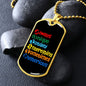 Always Unique Totally Interesting Sometimes Mysterious - Autism Awareness Dog Tag Necklace