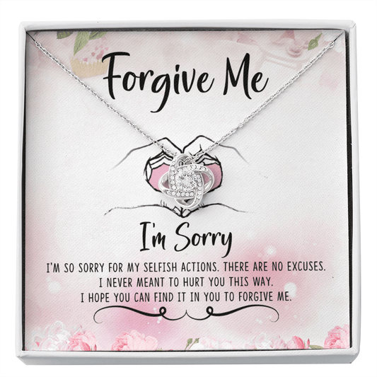 Apology Gift for Her - Forgiveness Necklace - Please Forgive Me - Gift to Say Sorry - Forgive Me Jewelry