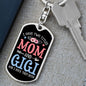 I Have Two Titles Mom and Gigi And I Rock Them Both Keychain - Mothers Day Gift for Gigi - Gigi Birthday Gift