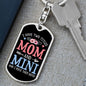 I Have Two Titles Mom and Mini And I Rock Them Both Keychain - Mothers Day Gift for Mini - Mini Birthday Gift