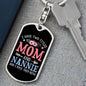 I Have Two Titles Mom and Nannie And I Rock Them Both Keychain - Mothers Day Gift for Nannie - Nannie Birthday Gift
