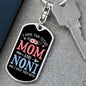 I Have Two Titles Mom and Noni And I Rock Them Both Keychain - Mothers Day Gift for Noni - Noni Birthday Gift