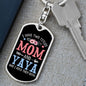 I Have Two Titles Mom and Yaya And I Rock Them Both Keychain - Mothers Day Gift for Yaya - Yaya Birthday Gift