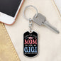 I Have Two Titles Mom and Gigi And I Rock Them Both Keychain - Mothers Day Gift for Gigi - Gigi Birthday Gift