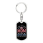 I Have Two Titles Mom and Bonus Mom And I Rock Them Both Keychain - Mothers Day Gift for Stepmom - Mother-in-Law Birthday Gift
