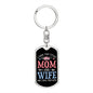 I Have Two Titles Mom and Wife And I Rock Them Both Keychain - Mothers Day Gift for Wife - Wife Birthday Gift