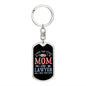 I Have Two Titles Mom and Lawyer And I Rock Them Both Keychain - Mothers Day Gift for Attorney - Lawyer Birthday Gift
