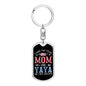 I Have Two Titles Mom and Yaya And I Rock Them Both Keychain - Mothers Day Gift for Yaya - Yaya Birthday Gift
