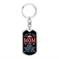 I Have Two Titles Mom and Heart Transplant Survivor And I Rock Them Both Keychain - Mothers Day Gift - Post Heart Transplant Surgery Gift