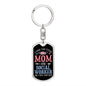 I Have Two Titles Mom and Social Worker And I Rock Them Both Keychain - Mothers Day Gift for Social Worker - Social Worker Birthday Gift