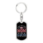 I Have Two Titles Mom and Glam Ma And I Rock Them Both Keychain - Mothers Day Gift for Glam Ma - Glam Ma Birthday Gift