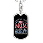 I Have Two Titles Mom and Meemaw And I Rock Them Both Keychain - Mothers Day Gift for Meemaw - Meemaw Birthday Gift Dog Tag with Swivel Keychain (Steel) / No