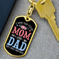 I Have Two Titles Mom and Dad And I Rock Them Both Keychain - Mothers Day Gift for Single Moms - Single Mother Birthday Gift
