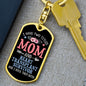 I Have Two Titles Mom and Heart Transplant Survivor And I Rock Them Both Keychain - Mothers Day Gift - Post Heart Transplant Surgery Gift