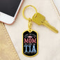 I Have Two Titles Mom and Tia And I Rock Them Both Keychain - Mothers Day Gift for Tia - Tia Birthday Gift
