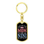 I Have Two Titles Mom and Nini And I Rock Them Both Keychain - Mothers Day Gift for Nini - Nini Birthday Gift