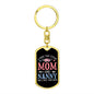I Have Two Titles Mom and Nanny And I Rock Them Both Keychain - Mothers Day Gift for Nanny - Nanny Birthday Gift