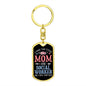I Have Two Titles Mom and Social Worker And I Rock Them Both Keychain - Mothers Day Gift for Social Worker - Social Worker Birthday Gift
