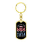 I Have Two Titles Mom and Yaya And I Rock Them Both Keychain - Mothers Day Gift for Yaya - Yaya Birthday Gift
