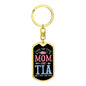 I Have Two Titles Mom and Tia And I Rock Them Both Keychain - Mothers Day Gift for Tia - Tia Birthday Gift