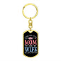 I Have Two Titles Mom and Wife And I Rock Them Both Keychain - Mothers Day Gift for Wife - Wife Birthday Gift
