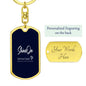 20230417 Dog Tag Template Dog Tag with Swivel Keychain (Gold) / Yes