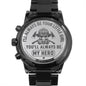 I'll Always Be Your Little Girl You'll Always Be My Hero Black Chronograph Watch - Firefighter Dad Gift - Fireman Father's Day Birthday Xmas