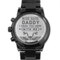 Ride Safe Daddy Black Chronograph Watch - Biker Dad Gift - Gift for Dad - Father's Day Gift - Motorcycle Christmas, Birthday Gift