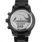 I Hooked the Best Dad Black Chronograph Watch, Funny Gift for Fishing Dad - Birthday Gift for Fisherman - Father's Day Gift - Christmas Gift