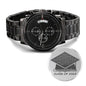 Class of 2023 Graduation Gift - Black Chronograph Watch - Graduation Gift for Nephew, Son, Grandson, Brother Two Tone Box