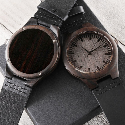 Engraved Wooden Watch Template
