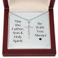 Christian Necklaces for Women - Faith Cross - First Communion Gift - Confirmation Gift - Baptism Gift - Religious Christian Jewelry Luxury Box w/LED