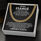 To My Fiance Cuban Link Chain - Best Thing I Found on the Internet Gift for Future Husband - Valentine's Day, Anniversary, Birthday