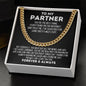 To My Partner Cuban Link Chain - Best Thing I Found on the Internet Gift for Husband Boyfriend Fiance - Valentine's Day, Anniversary
