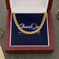 20230317 Cuban Link Chain Template 14K Yellow Gold Finish / Luxury Box