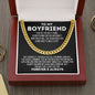 To My Boyfriend Cuban Link Chain - Best Thing I Found on the Internet Gift for Boyfriend - Valentine's Day, Anniversary, Birthday