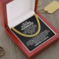 To My Future Husband Cuban Link Chain - Best Thing I Found on the Internet Gift for Fiance - Valentine's Day, Anniversary, Birthday 14K Yellow Gold Finish / Luxury Box
