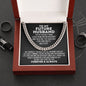 To My Future Husband Cuban Link Chain - Best Thing I Found on the Internet Gift for Fiance - Valentine's Day, Anniversary, Birthday Stainless Steel / Luxury Box