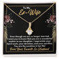 To My Ex-Wife Necklace - Gift for Ex-Wife - Mother of Our Daughter - Divorce Jewelry for Ex - Ex-Wife Birthday - Ex-Wife Christmas 18K Yellow Gold Finish / Standard Box